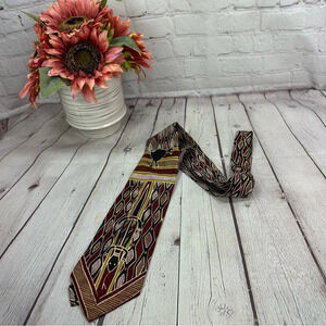 dreamings boxelder milwaukee company silk tie tribal design